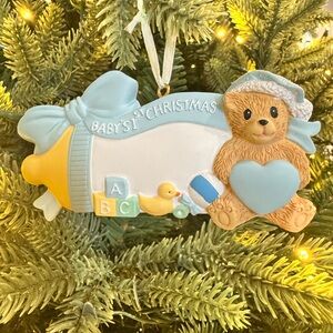 Personalized Ornament Baby Boy First Christmas